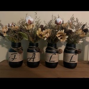 Fall Mason Jar Table Decor